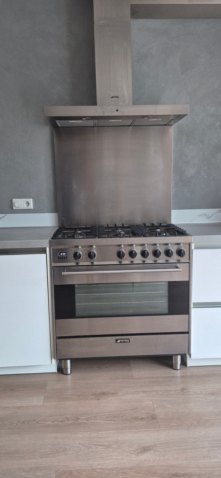 SMEG gasfornuis met elektrische oven te koop!, Ophalen, Gebruikt, 60 cm of meer, Gas