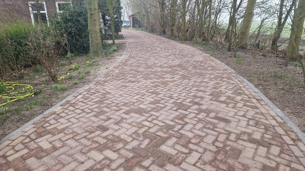 Oudhollandse met de handgebakken klinker 10 duimer roodpaars, Tuin en Terras, Tegels en Klinkers, Ophalen, Overige materialen