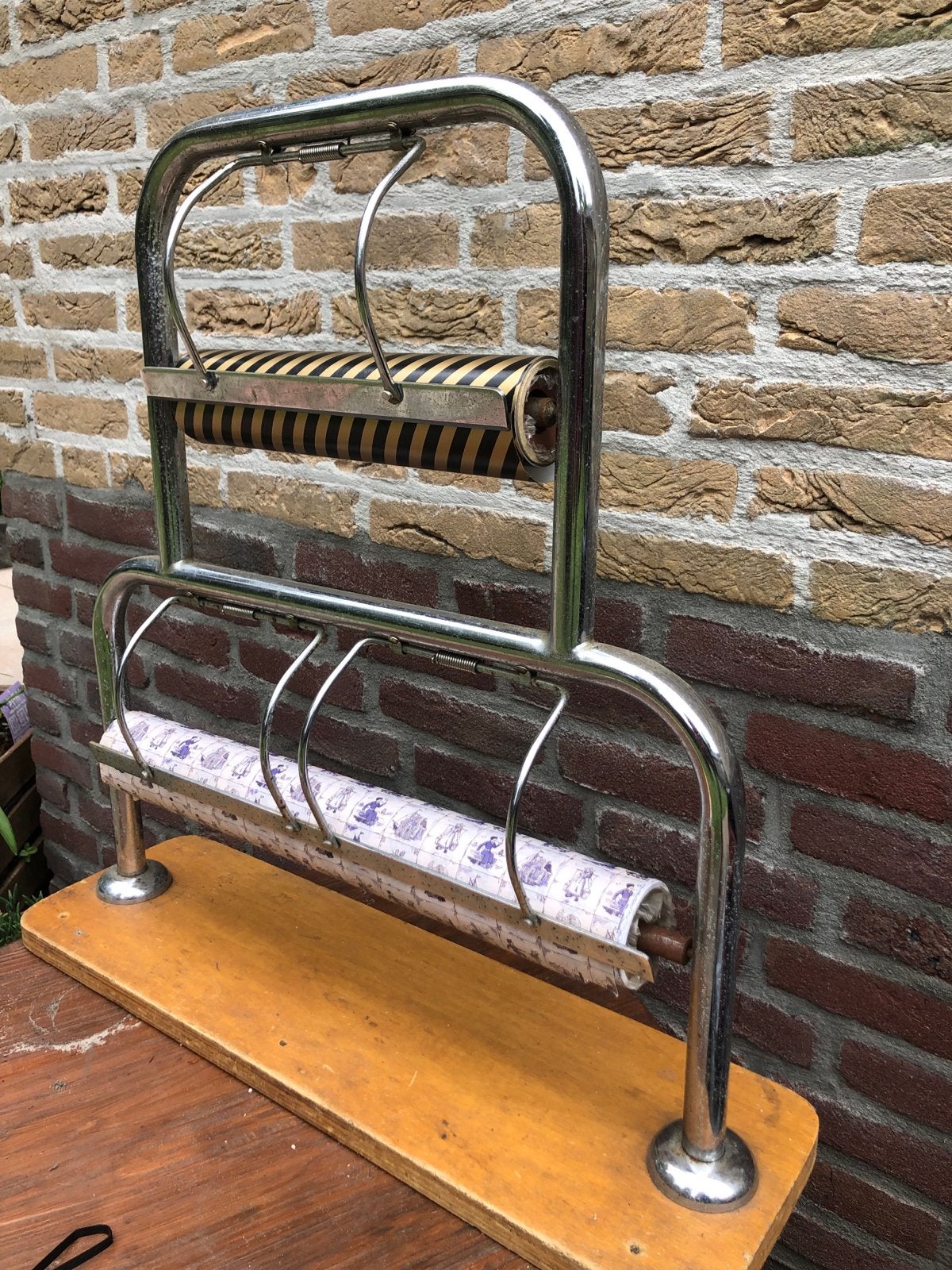 Vintage papierhouder voor op toonbank, Ophalen of Verzenden