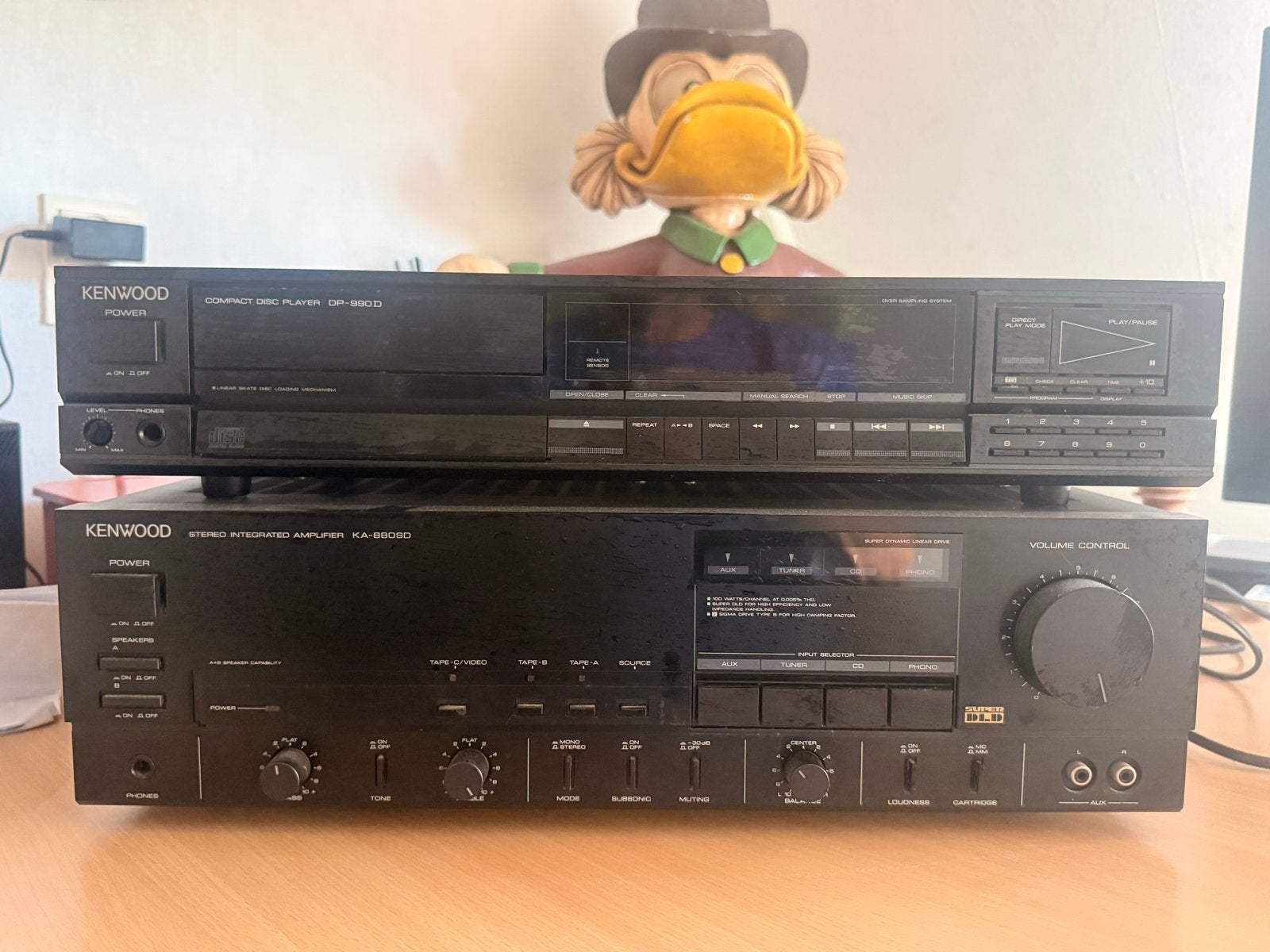 Kenwood Stereo Set: Versterker KA-880SD & CD-speler DP-880D, Gebruikt, Losse componenten, Cd-speler, Ophalen