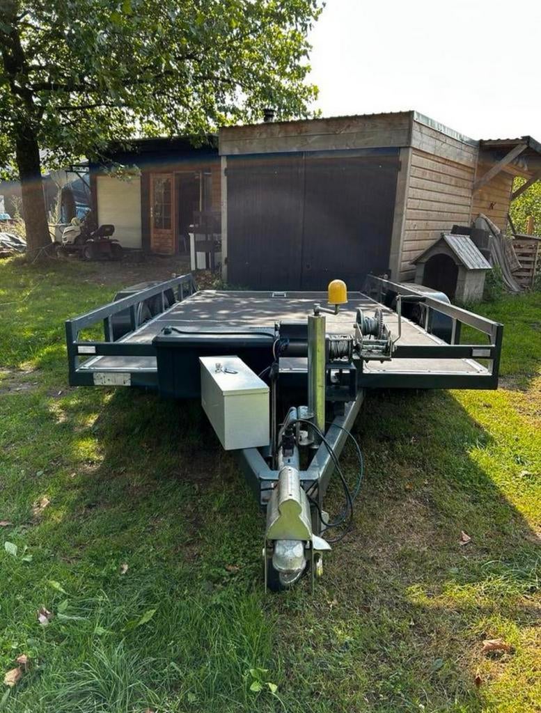 HENRA Autoambulance / Open Laadwagen 2700KG Dubbele Lier, Auto diversen, Aanhangers en Bagagewagens, Ophalen, Zo goed als nieuw