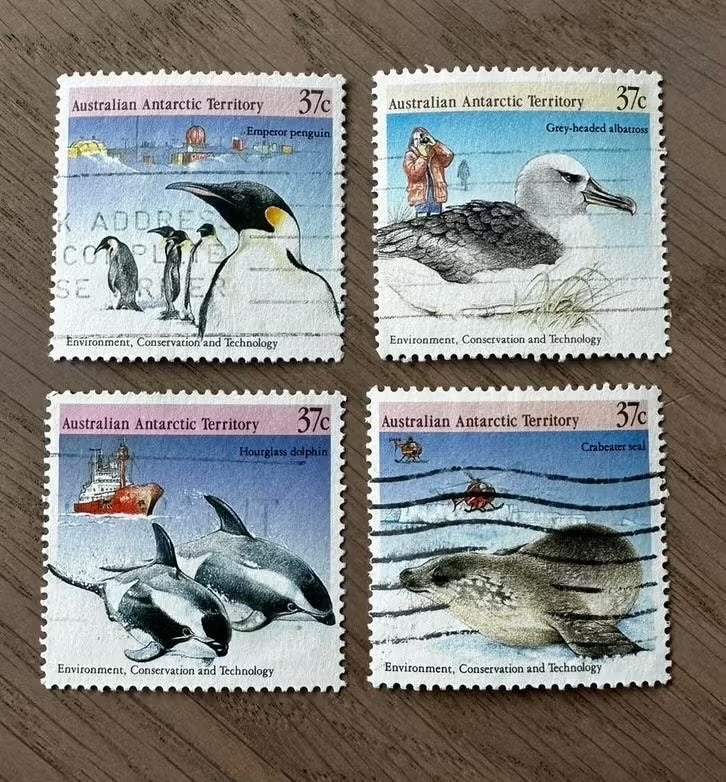Australisch Antarctica 1988 Dieren pinguins Gestempeld, Ophalen of Verzenden, Gestempeld