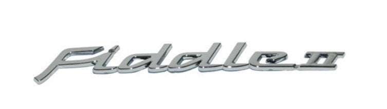 Sticker woord fiddle 2 chrome origineel Sym 87128-ala-010, Ophalen of Verzenden