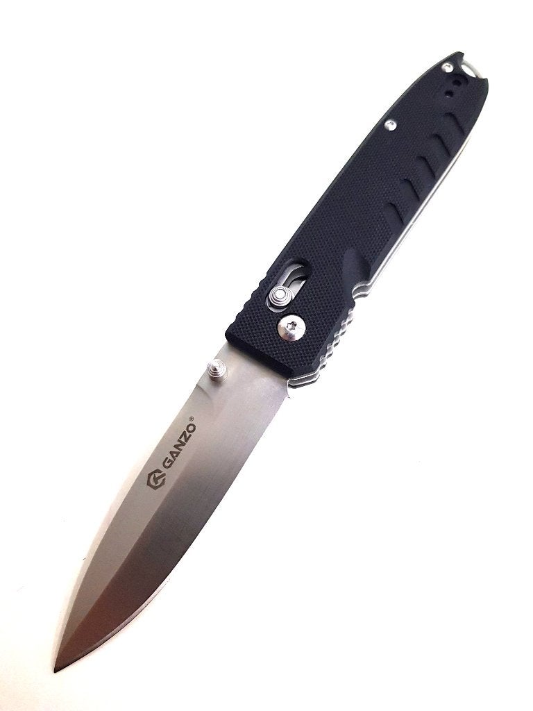 Ganzo G746-1 Zwart Outdoor Sport Zakmes 20cm, Verzenden, Nieuw