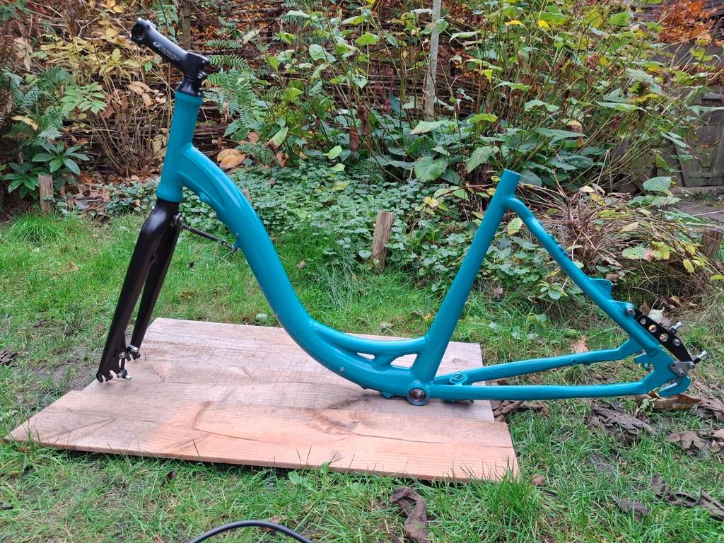 Mooi frame + mtb vork te koop 27.5", Ophalen of Verzenden, Zo goed als nieuw, Aluminium, Mountainbike