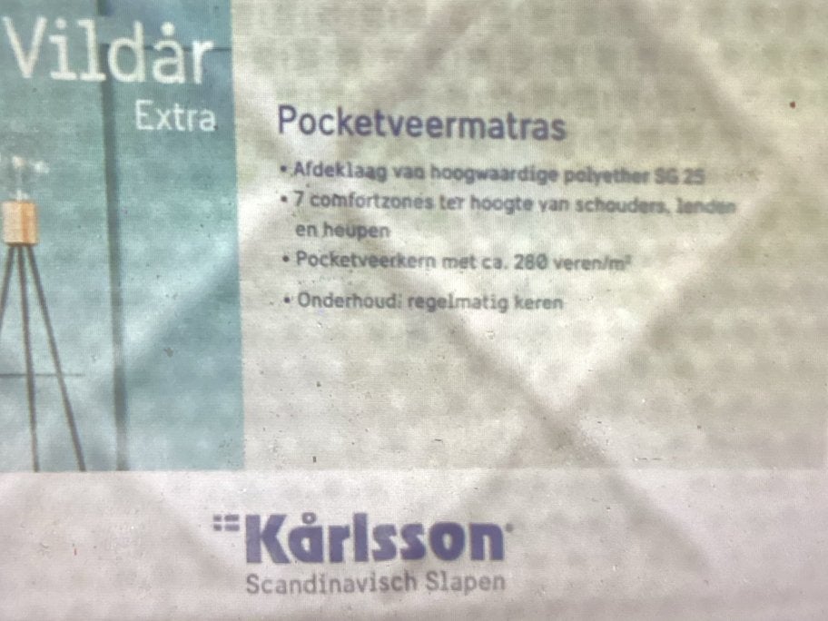 Pocketveer bovenbouw  2 x Karlsson praktish niet gebruikt, Huis en Inrichting, Slaapkamer | Boxsprings, Ophalen, Zo goed als nieuw
