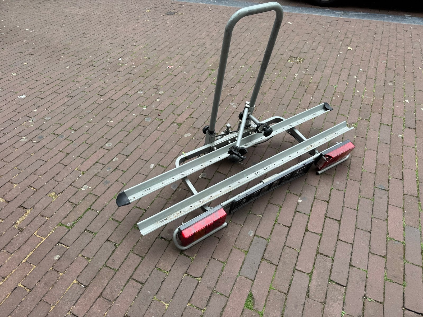 Gebruikte trekhaak fietsendrager voor 2 fietsen, Auto diversen, Ophalen, 2 fietsen, Gebruikt, Trekhaakdrager