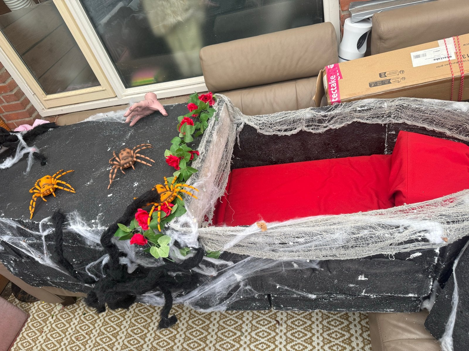 Halloween Decoratie Set: Doodskist en Grafstenen, Gebruikt, Deelbaar, Overige thema's, Overige typen