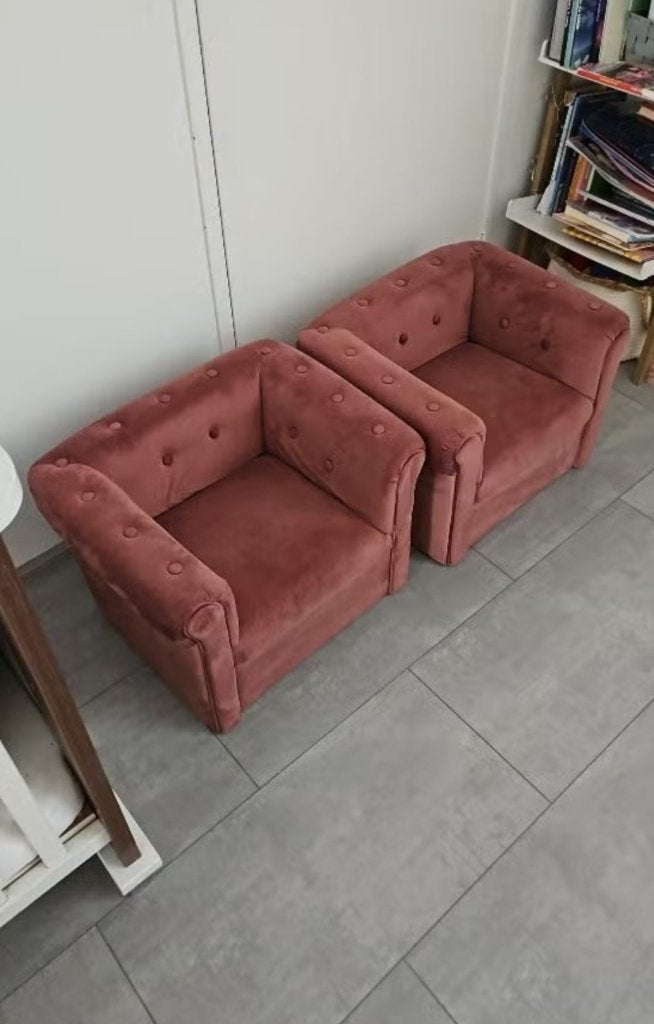 Kinderbankjes (kinderfauteuil xenos velvet), Kinderen en Baby's, Ophalen, Zo goed als nieuw, Stoel(en)