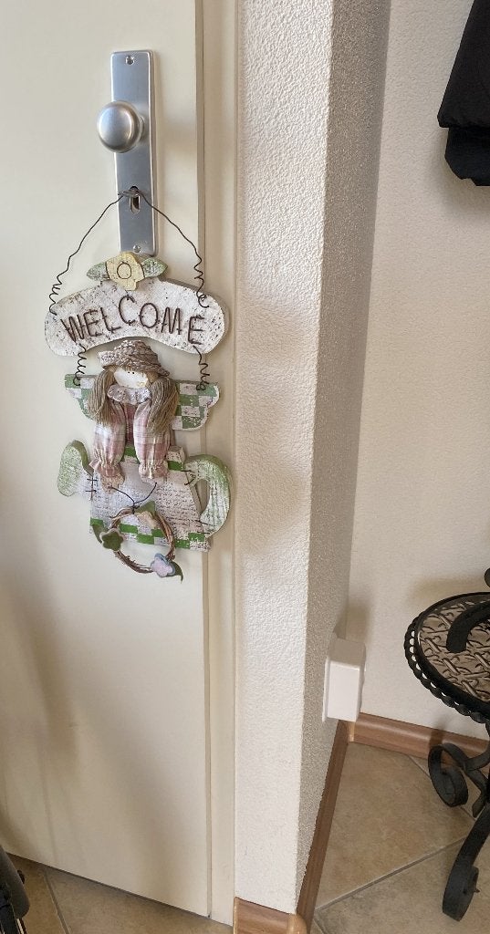"WELCOME" origineel brocante vintage Amerikaans welkomstbord, Ophalen of Verzenden, Zo goed als nieuw