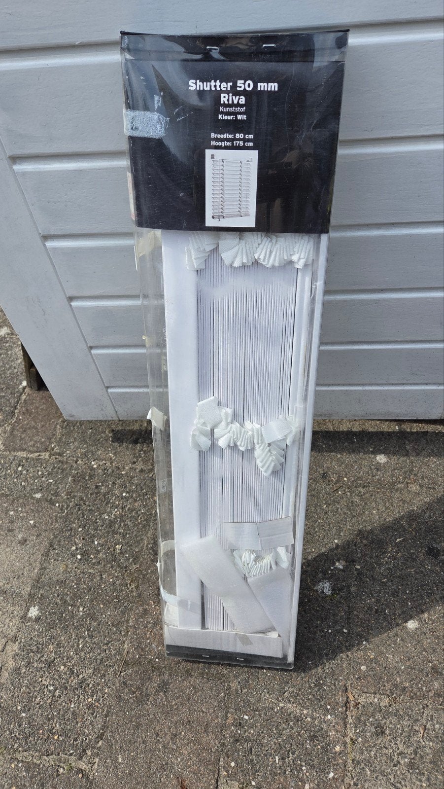 Nieuwe Shutter 50 mm Riva Kunststof Wit (80x175 cm), Ophalen, Nieuw, Wit
