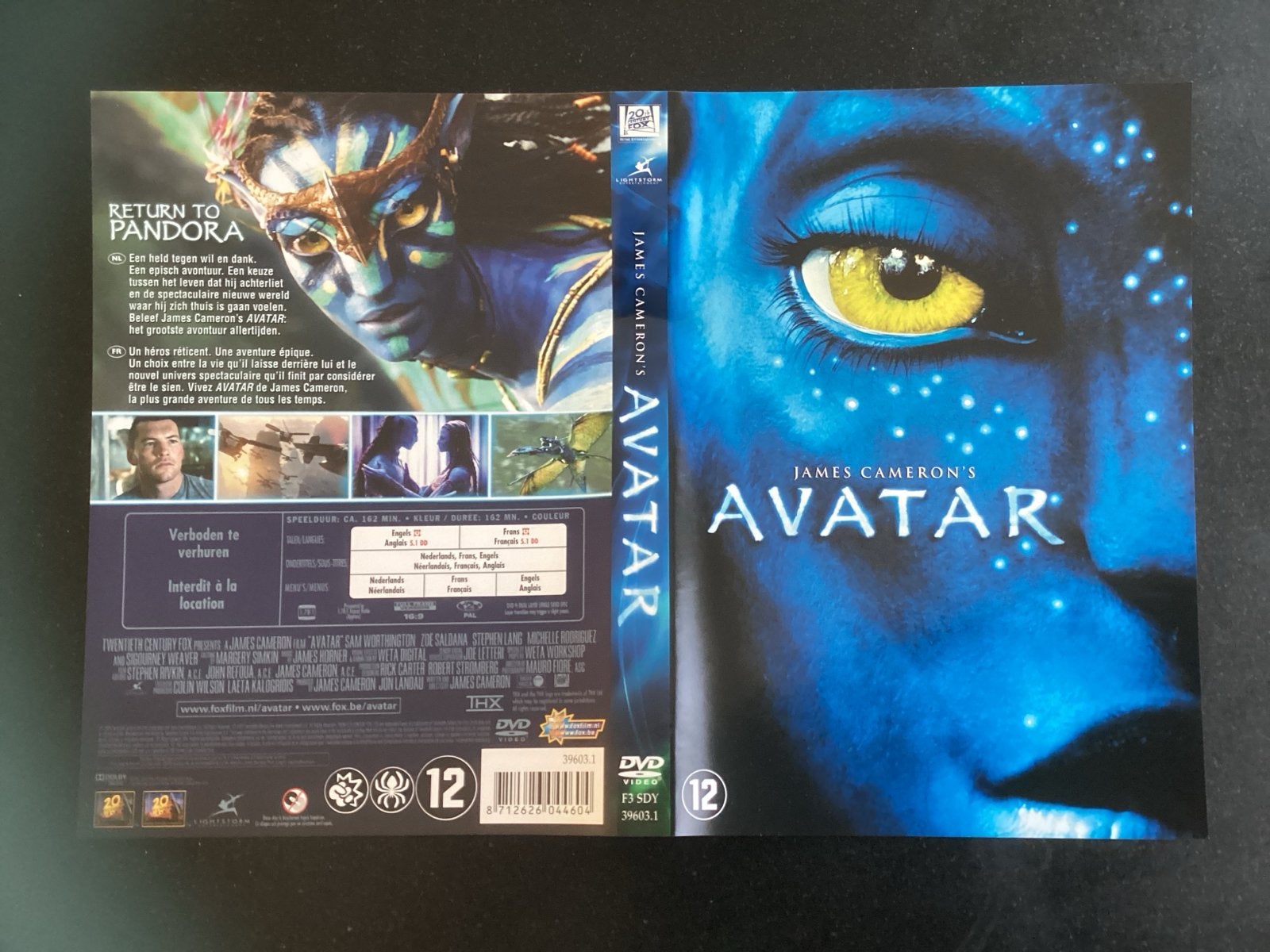James Cameron's Avatar DVD - Sci-Fi Avontuur, Gebruikt, Nederlands, Vanaf 12 jaar, Inclusief doosje