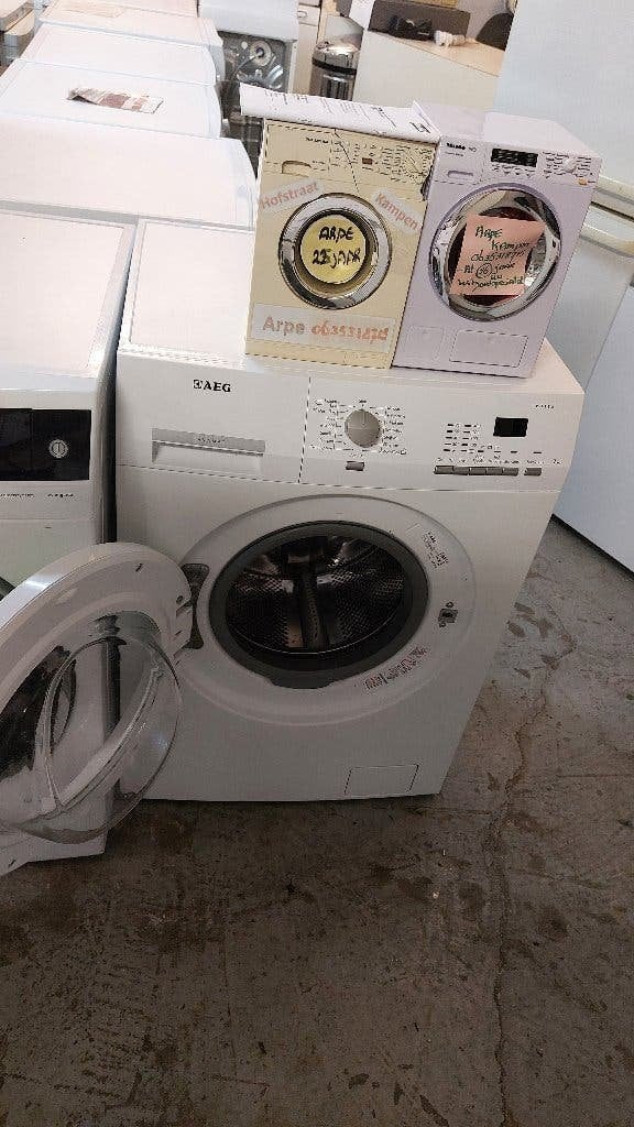7kg 1400 AEG WASMACHINE 245 ARPE Kampen 0635318715, Witgoed en Apparatuur, Ophalen, Zo goed als nieuw, Voorlader, 85 tot 90 cm