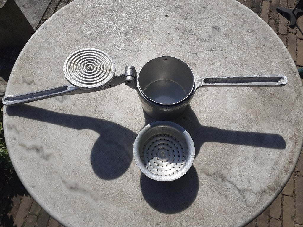 Vintage aluminium CITRUSPERS Pamplemouss, Ophalen of Verzenden, Metaal, Grijs, Overige typen