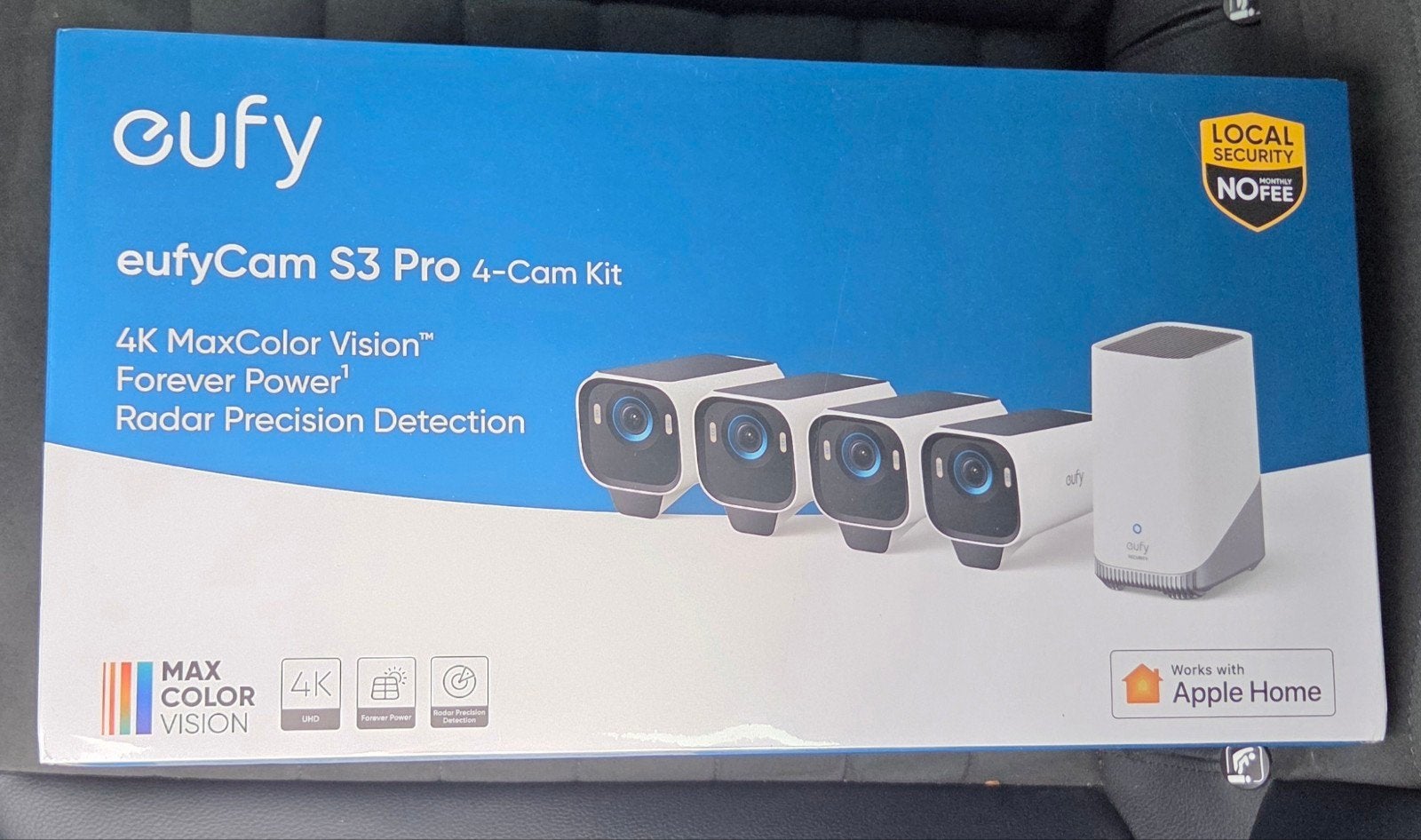 Eufy eufyCam S3 Pro 4K Beveiligingscamera (NIEUW), Ophalen of Verzenden, Nieuw, Buitencamera