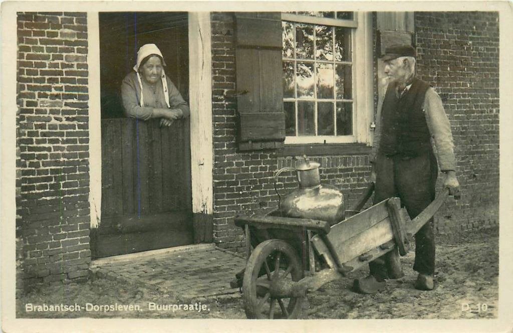 388-545-055 Brabants Dorpsleven Buurpraatje, Verzenden, Voor 1920, Noord-Brabant
