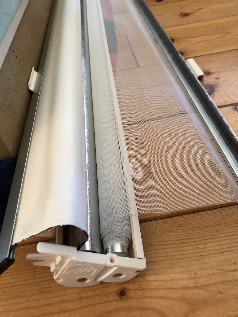dubbel rolgordijn double blind rollo REMIS, Ophalen, Gebruikt