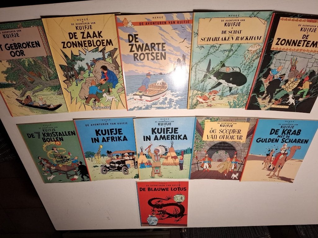 Kuifje, 22 stripboeken, Boeken, Meerdere stripboeken, Ophalen, Zo goed als nieuw, Diversen
