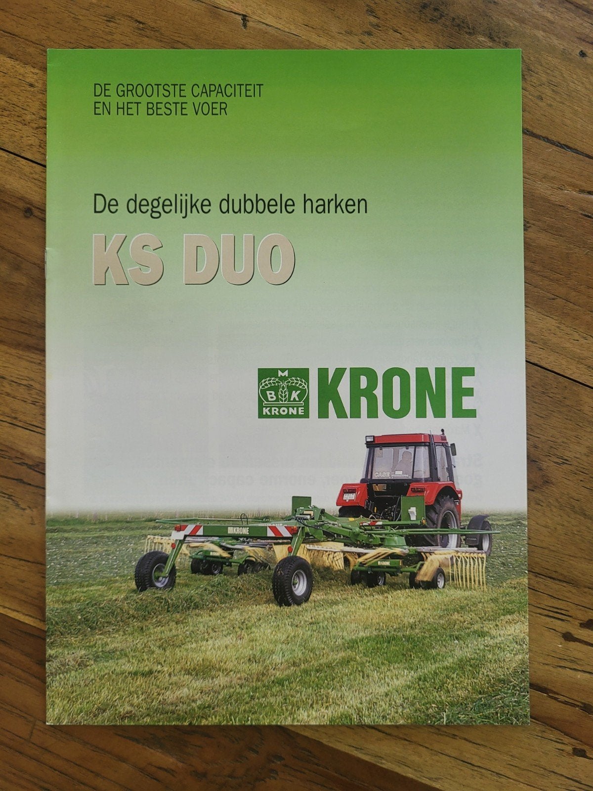 tractor folder Krone KS duo dubbele harken, Ophalen of Verzenden, Zo goed als nieuw
