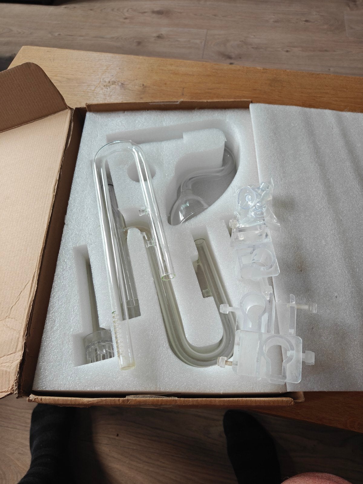 Lili pipes 1 inlaat en 2 uitlaat glas met toebehoren, Ophalen of Verzenden, Zo goed als nieuw