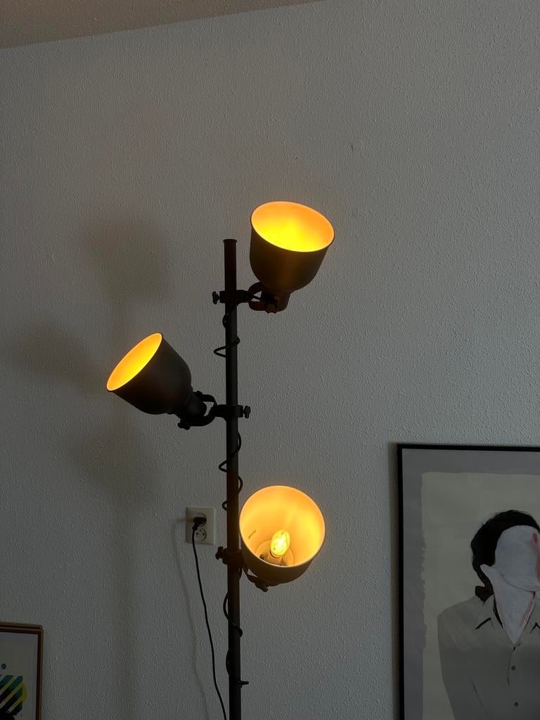 IKEA HEKTAR staande lamp, Huis en Inrichting, Lampen | Spots, Ophalen, Zo goed als nieuw, Metaal of Aluminium
