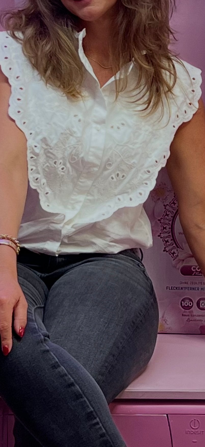 Blouses van Claudie Pierlot Paris maat S, Ophalen of Verzenden, Zo goed als nieuw, Maat 36 (S), Wit