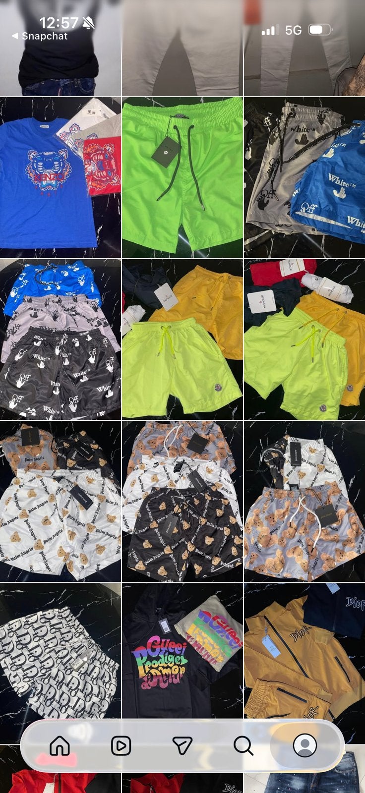 Zwembroek off white moncler palm essentials s m l xl xxl, Ophalen of Verzenden, Zo goed als nieuw