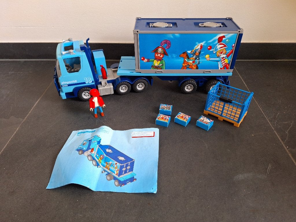 Playmobil 4447 container truck, Ophalen, Gebruikt