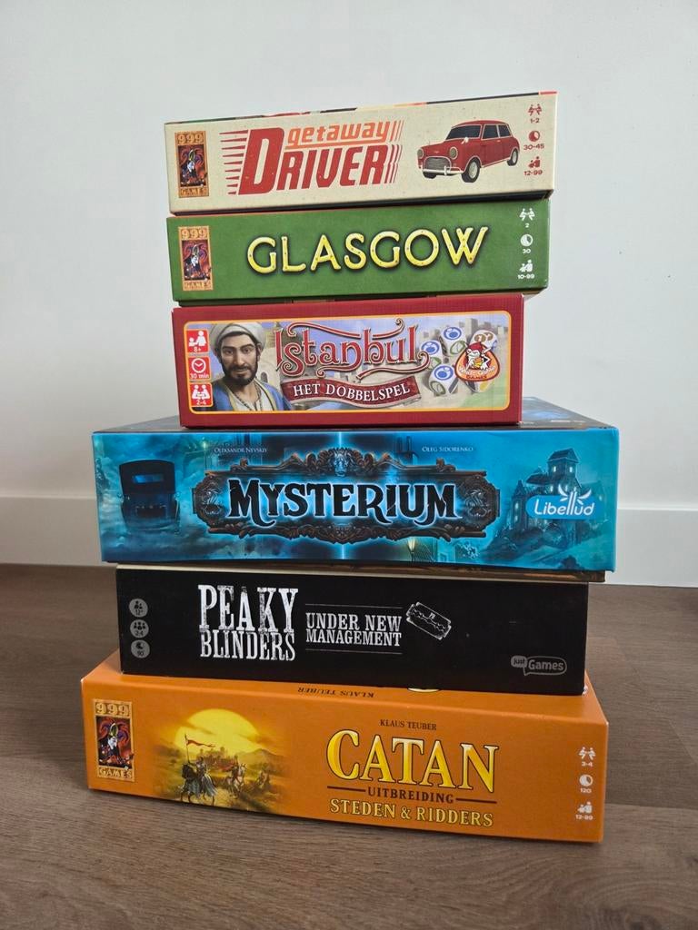 Verschillende bordspellen, o.a. Mysterium, Hobby en Vrije tijd, Ophalen of Verzenden, Zo goed als nieuw
