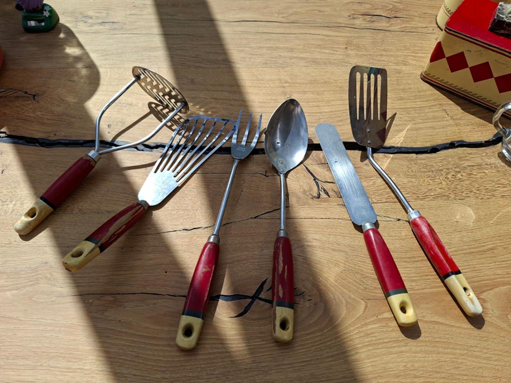 Vintage Keukengerei Set - Skyline, Verzamelen, Ophalen of Verzenden, Gebruikt
