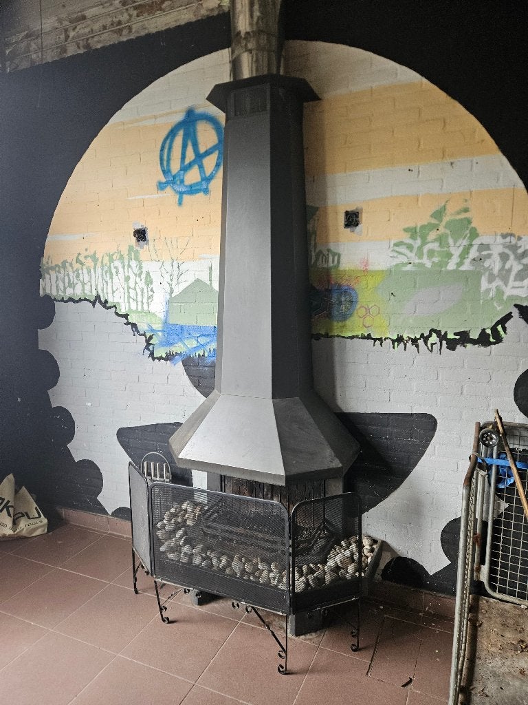 Houtkachel, Huis en Inrichting, Kachels, Ophalen, Gebruikt, Houtkachel, Inbouw