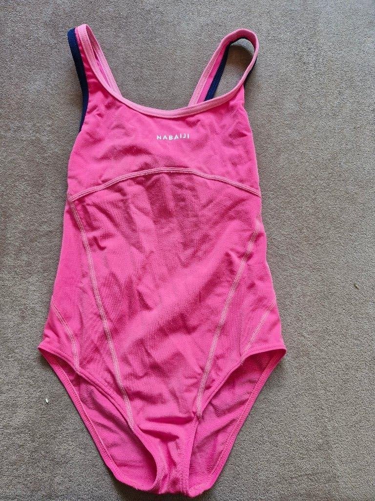 Roze badpak mt 140, Gebruikt, Meisje, Badpak, Ophalen of Verzenden