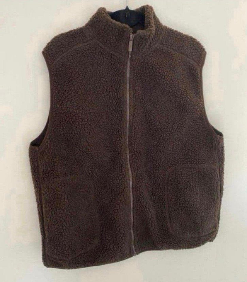 Warme Winter wollen dames bodywarmer bruin. Mt L, Kleding | Dames, Verzenden, Zo goed als nieuw, Maat 42/44 (L), Bruin