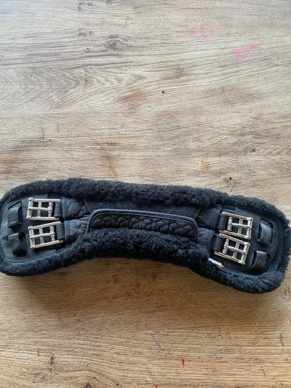 Mattes dressuur singel pony/ijslander singel 40 cm met bont, Dieren en Toebehoren, Paarden en Pony's | Hoofdstellen en Tuigage
