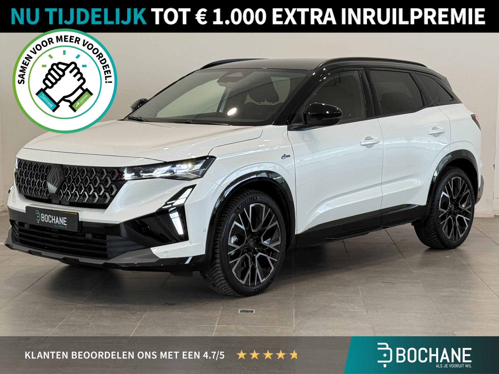 Renault Austral 1.2 E-Tech Full Hybrid 200 Esprit Alpine | A, Auto's, Gebruikt, 1199 cc, Wit, Bedrijf