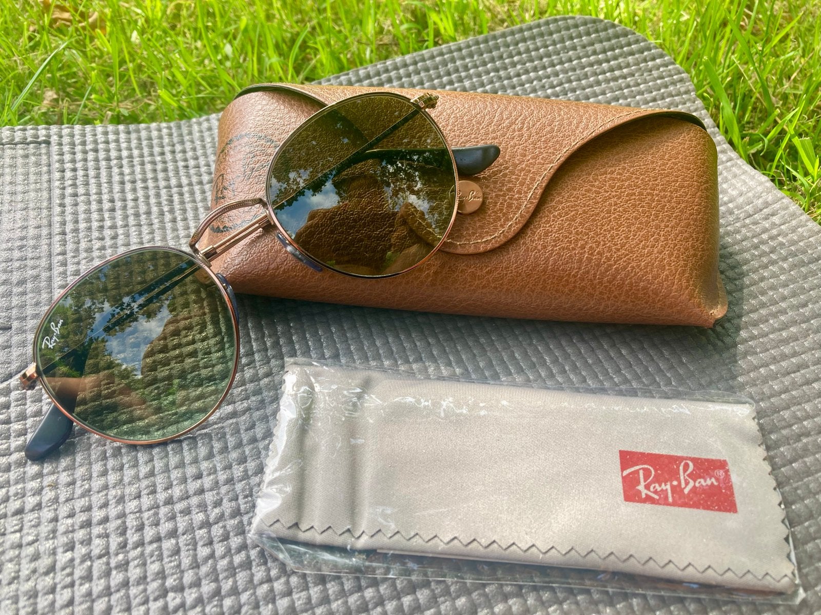 Ray-Ban Round Metal Zonnebril - nieuw, Zonnebril, Bruin, Nieuw, Ophalen of Verzenden