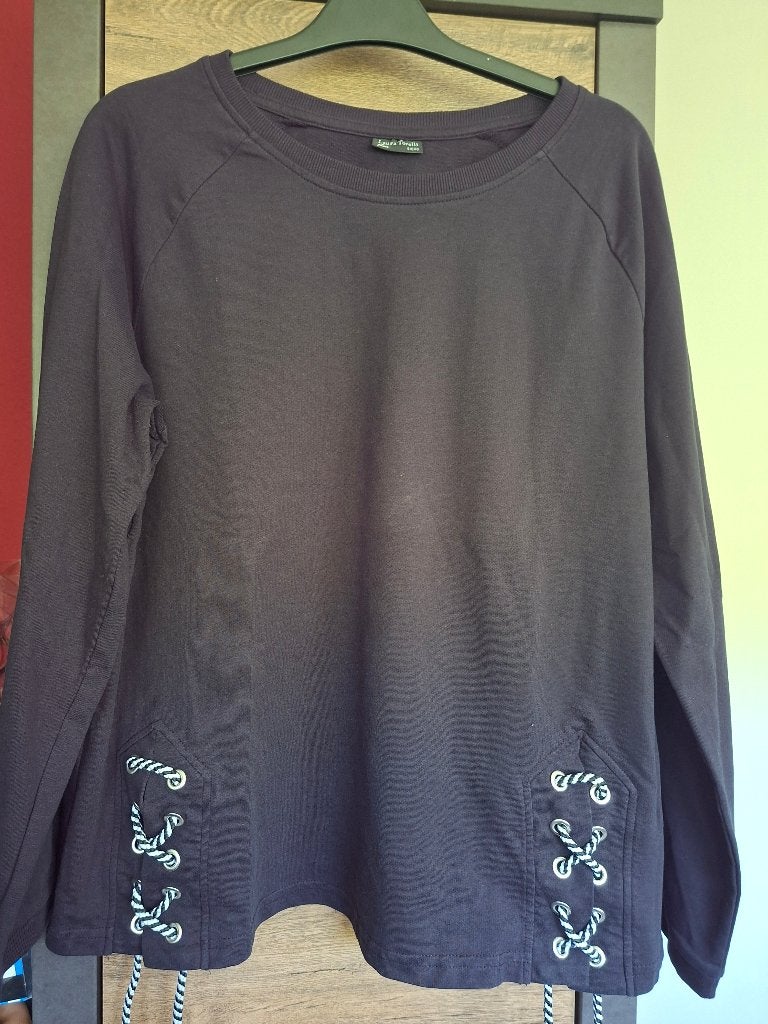 Dames sweatshirt - maat 44/46 - zwart, Zwart, Maat 42/44 (L), Ophalen of Verzenden, Zo goed als nieuw
