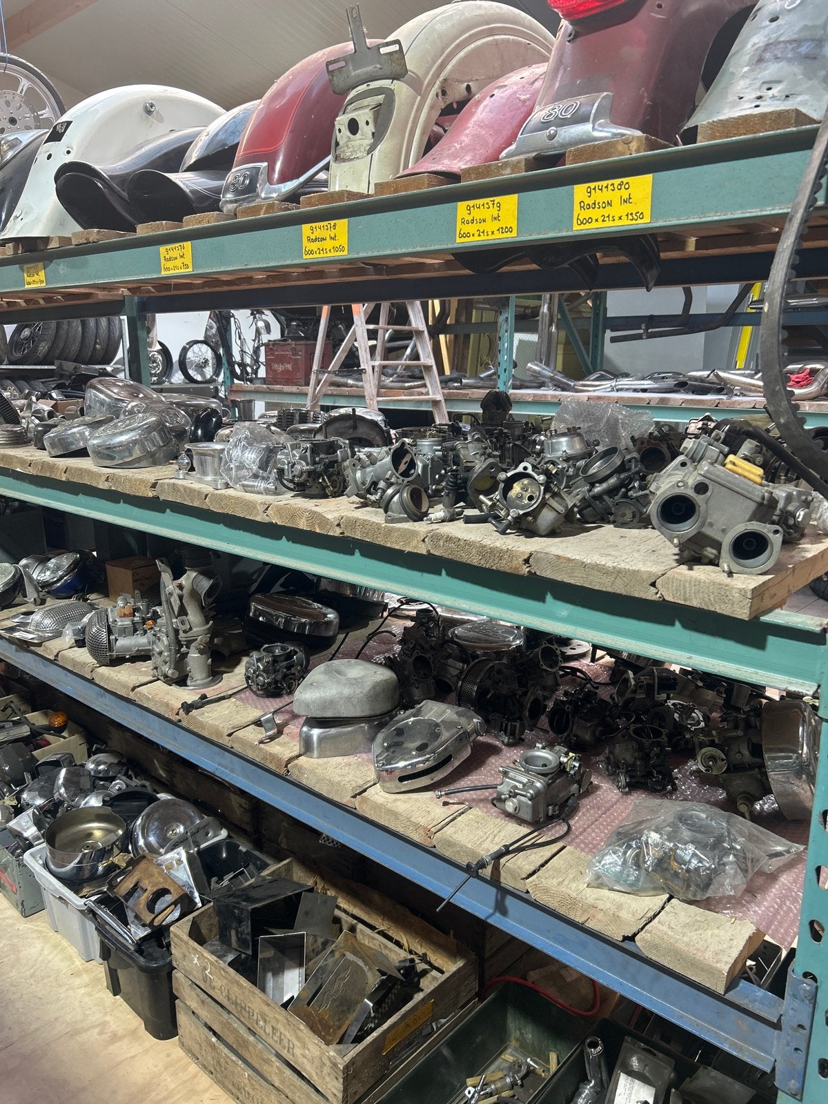 Grote collectie Harley Davidson onderdelen te koop, Ophalen, Gebruikt