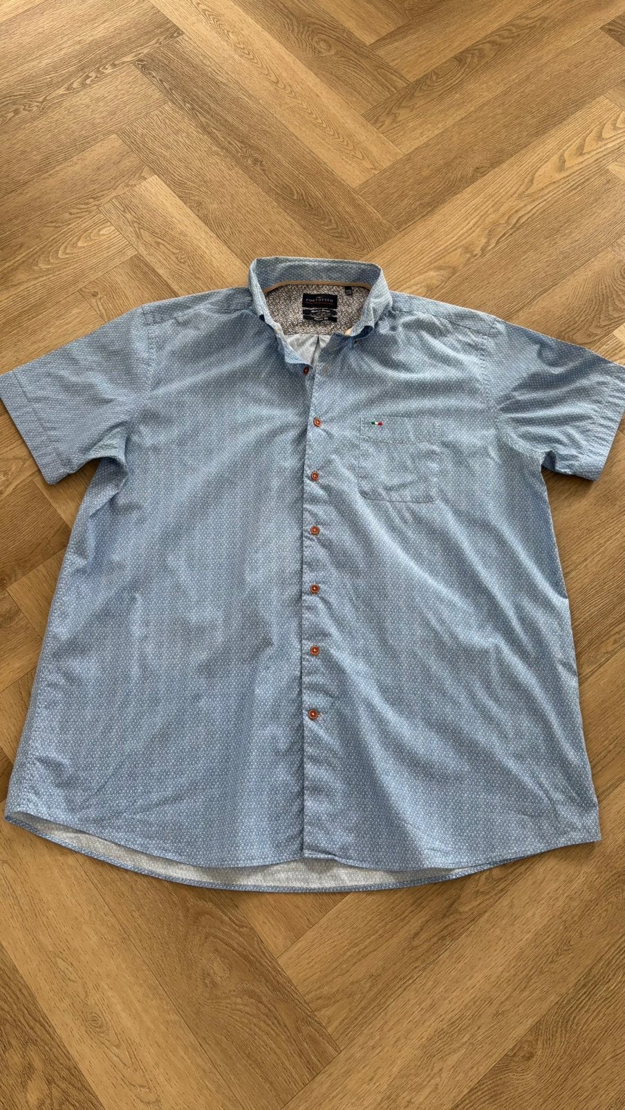 Mooie heren blouse xxxl portofino, Ophalen of Verzenden, Zo goed als nieuw, Blauw, Overhemd