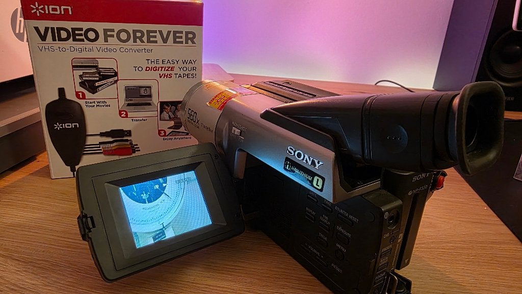 Sony CCD-TRV78E Hi8 Camcorder + Ion Digital Video Converter, 20x of meer, Overige soorten, Ophalen of Verzenden, Zo goed als nieuw