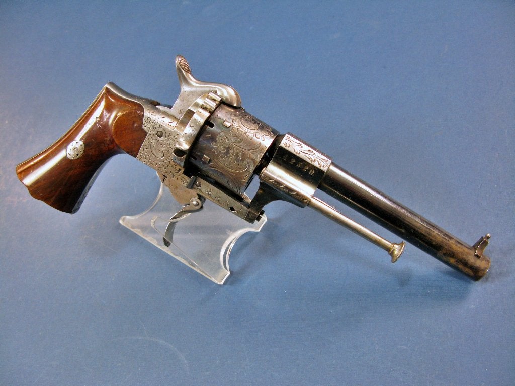 Antiek 9 mm penvuur revolver (onklaar), Ophalen of Verzenden