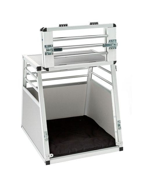 Ferplast alu honden bench transportbox autobench, Dieren en Toebehoren, Ophalen, Zo goed als nieuw