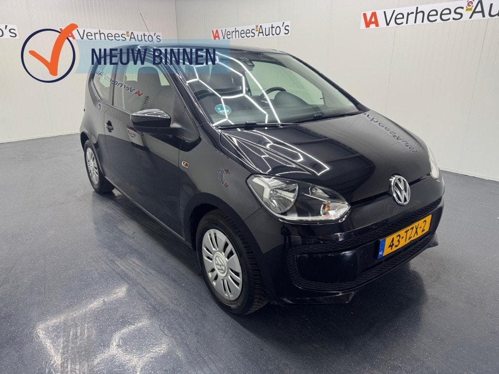 Volkswagen up! 1.0 move up! BlueM. (bj 2012), Euro 5, Stof, 840 kg, Zwart