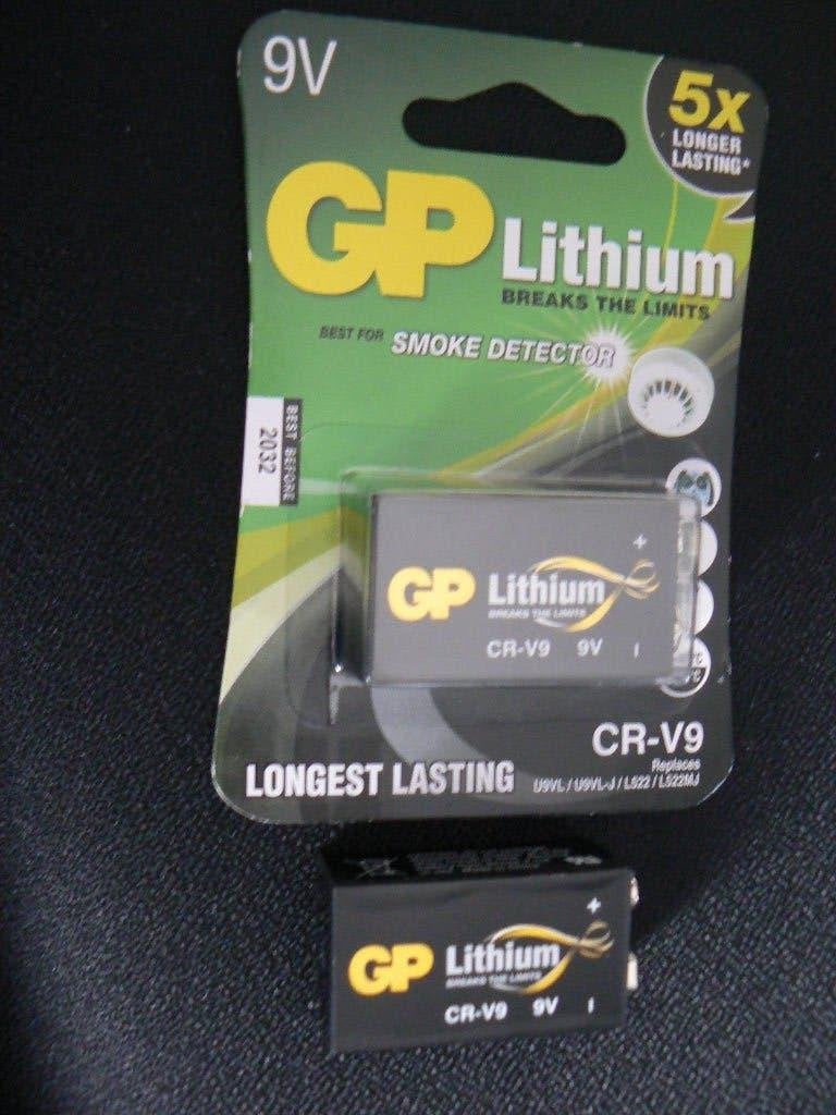 Batterij voor rookmelder GP lithium 9V, Ophalen, Nieuw, Overige typen, Rook