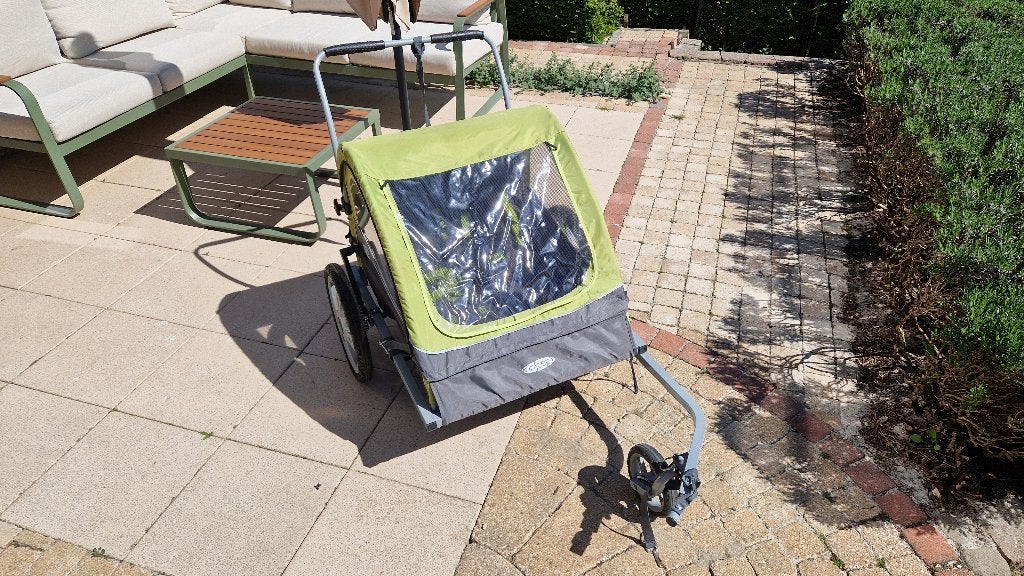 Fietskar, Ophalen, Gebruikt, Opvouwbaar, Kinderkar