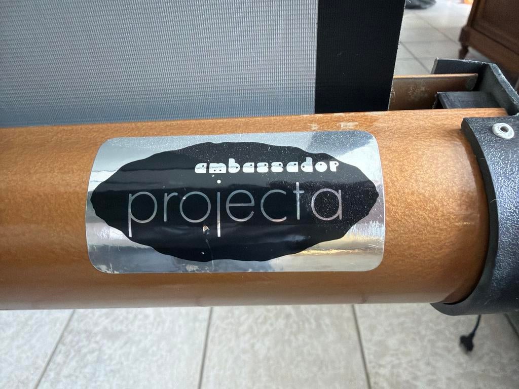 Projecta Ambassador projectiescherm op statief, Audio, Tv en Foto, Projectieschermen, Ophalen, Handmatig, Gebruikt