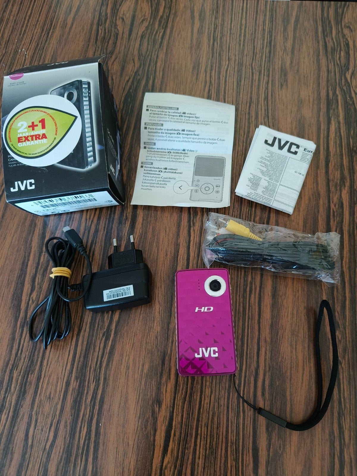 JVC HD Camcorder - Compacte Roze Videocamera, Full HD, JVC, Overige soorten, Zo goed als nieuw