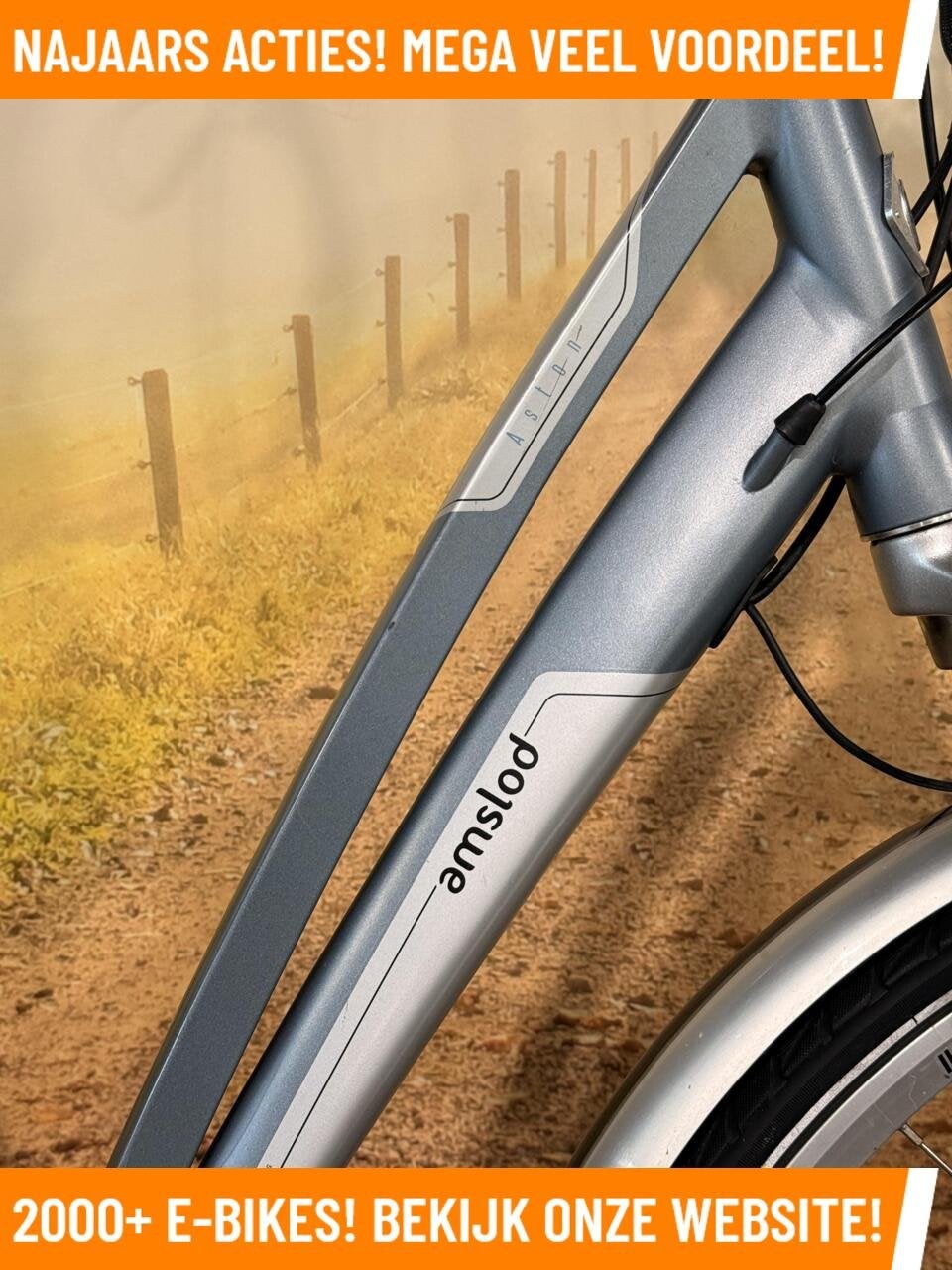 Amslod Aston Elektrische fiets met Bafang midden motor ebike, 55 tot 59 cm, Zo goed als nieuw, 50 km per accu of meer, Overige merken