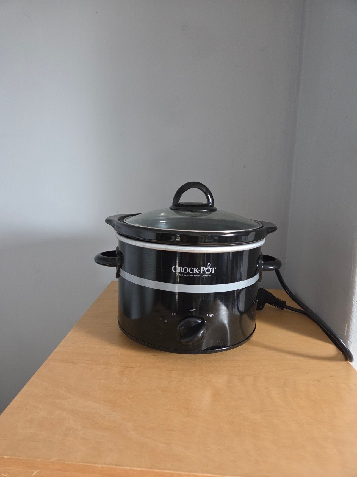 Crock-Pot Slowcooker 2,5 liter – Zwart, Ophalen of Verzenden, Vaatwasmachinebestendig, Gebruikt