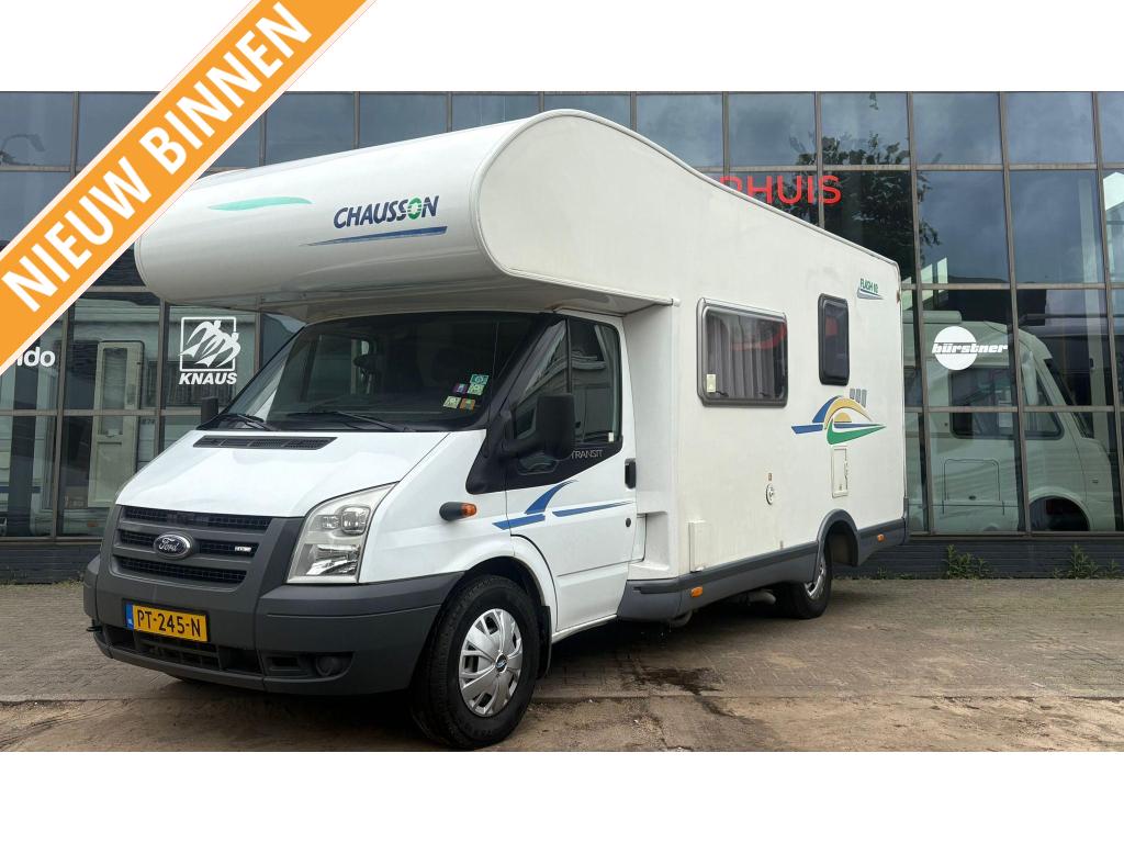 Chausson Flash 03,Stapelbed,Airco,Navi, Alkoof, Ringverwarming, Ford, Tot en met 6